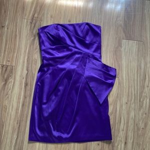 Max & Cleo Strapless Purple Dress